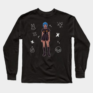 Goth Girl Long Sleeve T-Shirt